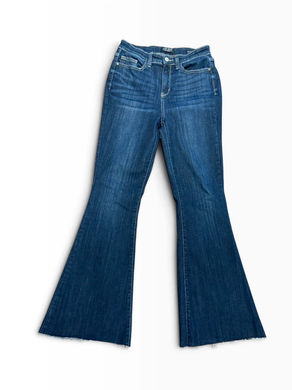 Judy Blue Women’s 7/28 x 30 Flared Raw Edge Hem Jeans